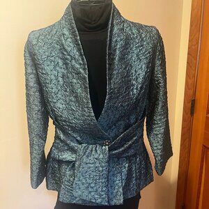 MSK Satin Belted Cocktail Evening Jacket